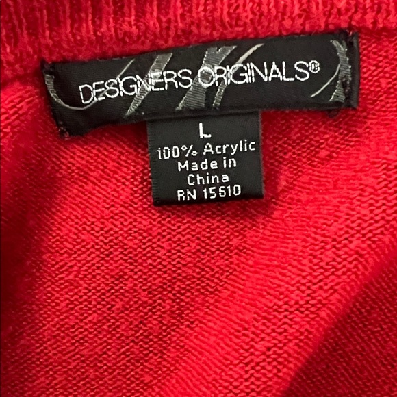 Red Cardigan with Pearl Buttons set - Picture 4 of 4